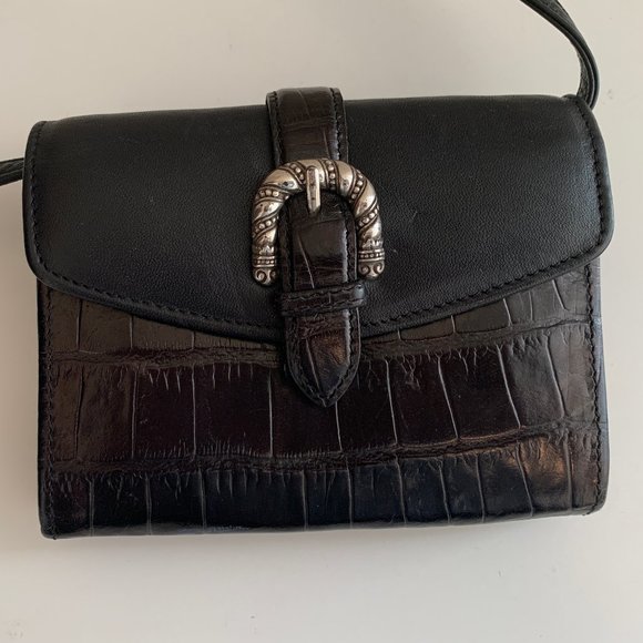 Brighton Leather Wallet Small Organizer Crossbody - Picture 2 of 6